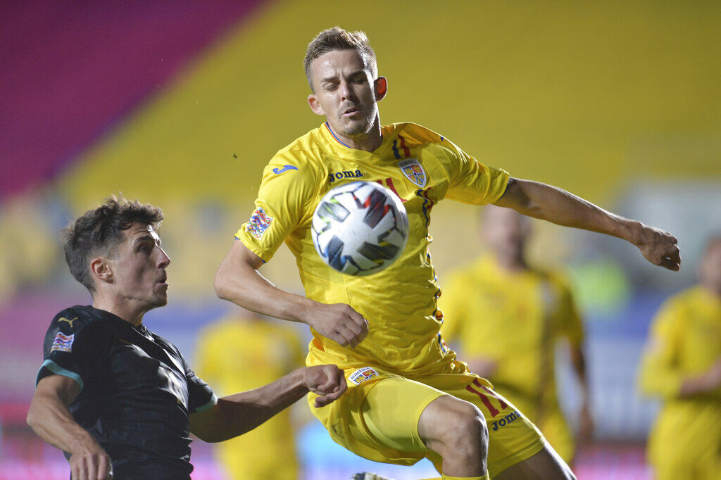 APTOPIX Romania Austria Nations League Soccer